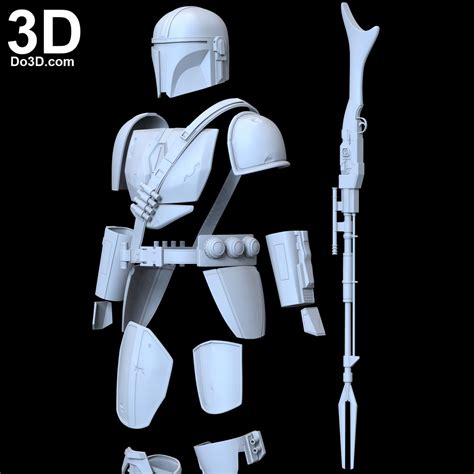 Mandalorian Armor Template Free Web Download Files And Build Them With Your 3d Printer, Laser ...