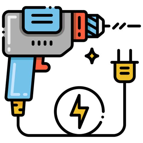 Power tool Flaticons Lineal Color icon