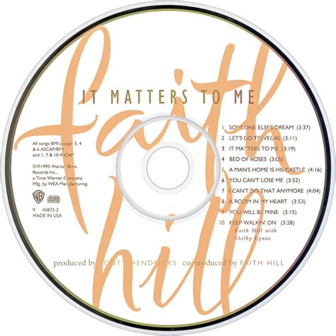 Faith Hill - It Matters to Me | TheAudioDB.com