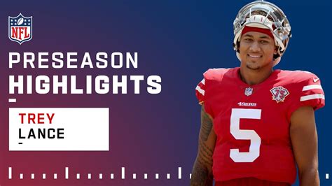 Trey Lance Full Preseason Highlights | Preseason 2021 NFL Game ...