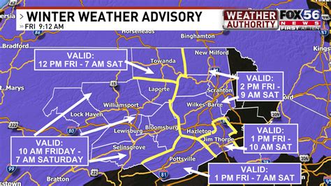 Winter Weather Advisory issued for Friday & Saturday AM