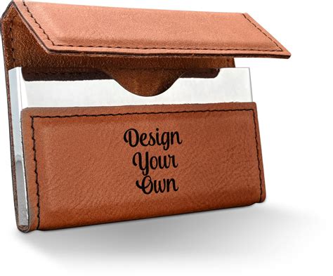 Design Your Own Leatherette Business Card Holder - Double-Sided | YouCustomizeIt