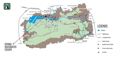 Map if Satpura National Park | Madhai Resorts