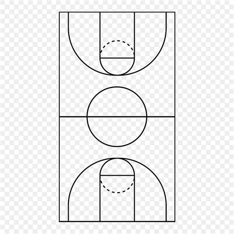 Basketball Court PNG Picture, Vertical Basketball Court Line Vector, Basketball Court Clipart ...