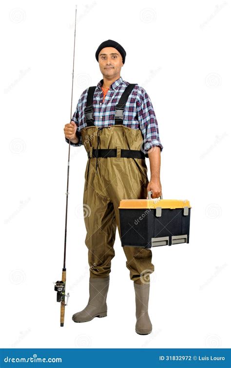 Fisherman stock photo. Image of hobby, sportfishing, boots - 31832972