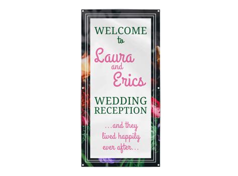 Wedding Reception Banner Template | MyCreativeShop