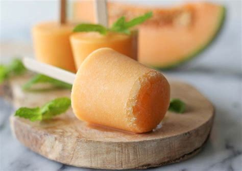 Recipe: Cantaloupe Popsicles | Cantaloupe recipes, Frozen dessert recipe, Frozen desserts