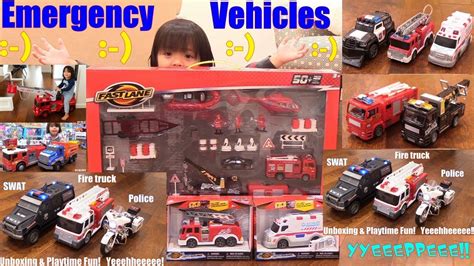 Police Car Toys, Fire Truck Toy, Ambulance Toy, Police Motorcycle and More! Toys! - YouTube