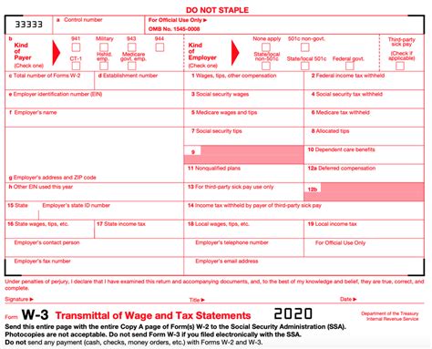 Irs Form W 3c Fillable - Printable Forms Free Online