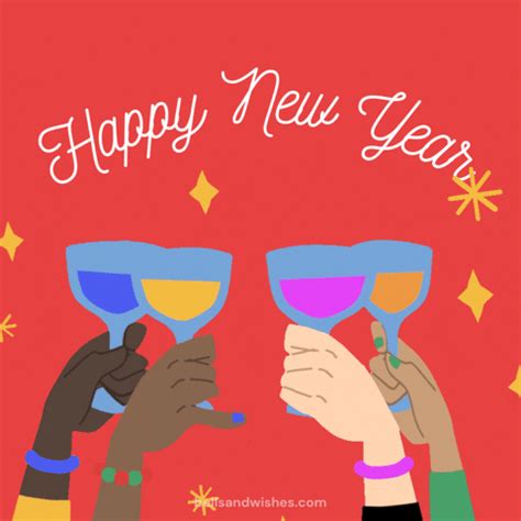 New Year Cheers GIF by Bells and Wishes