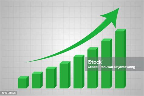 Pertumbuhan Grafik Batang 3d Dan Panah Atas Ilustrasi Stok - Unduh Gambar Sekarang - Grafik ...