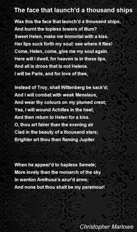 Christopher Marlowe Poems | English Poet, Playwright, Translator