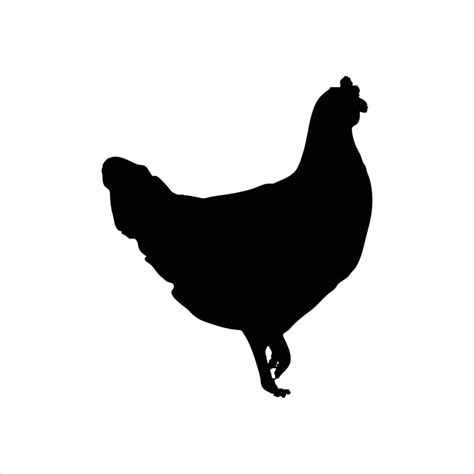 Chicken and rooster silhouette vector 21581251 Vector Art at Vecteezy