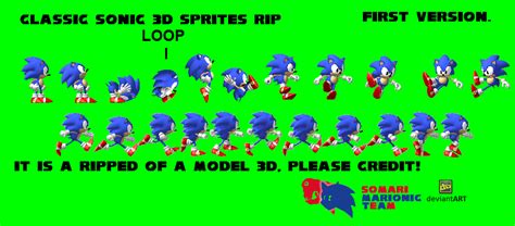 Sonic Generations Classic Sonic Sprite Sheet. V.01 by SomariMarionicTeam on DeviantArt