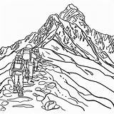 Mount Everest Image coloring page  Download Print Or Color Online For sketch template