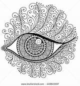 Free Mandala Coloring Pages Eye sketch template