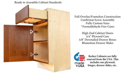 Barker Cabinet Specifications