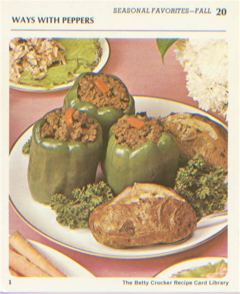 Retro Recipes: Stuffed Peppers Recipe by Betty Crocker