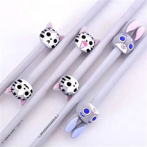 Cute Cat Rabbit Gel Pens Set Kawaii Stationery Gel Ink Pens For Kids Gifts Writing Pen ...