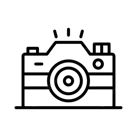 Ikon Garis Kamera Vektor, Kamera, Gambar, Foto PNG dan Vektor dengan Background Transparan untuk ...