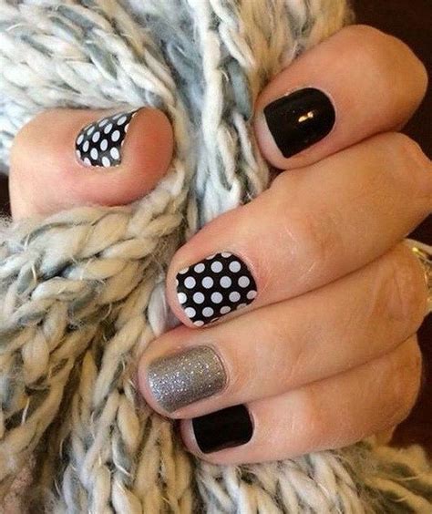 41 Extraordinary Black White Nail Designs Ideas Just For You in 2020 | Polka dot nails, Dot nail ...