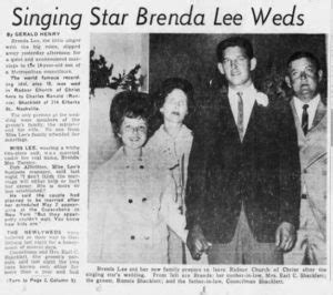 Ronnie Shacklett Married Brenda Lee in 1963- Amazing Facts about him