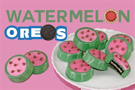 Watermelon Oreo Cookies