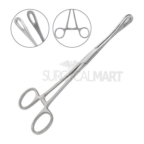 Sponge Holding Forceps 9.5" Straight Smooth Jaws| Surgical Mart