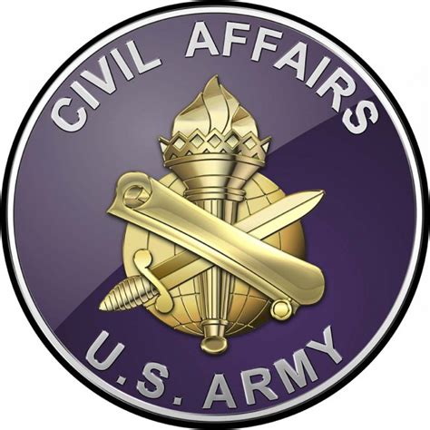 US ARMY CIVIL AFFAIRS Round All Metal Sign 14 x 14" | North Bay Listings