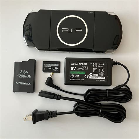 BLACK Sony PSP 3000 System w/ Charger, Battery, & 64gb Memory Card ...