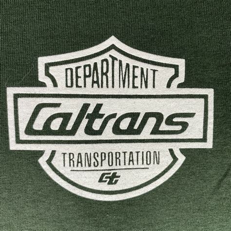 CALTRANS California Department of Transportation Graphic Green T-shirt ...