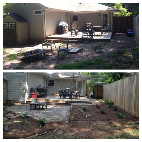 DIY flagstone patio makeover(before and after) | Patio, Patio makeover ...