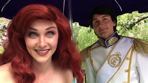 Prince Eric makes Ariel get so embarrassed! // Disneyland - YouTube