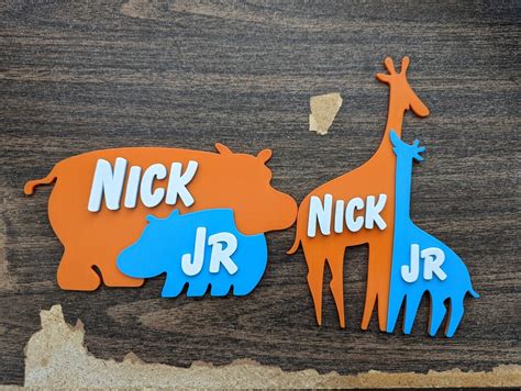 Nick Jr 3D Printed Art Animal Logo Shelf Stand Wall Display - Etsy