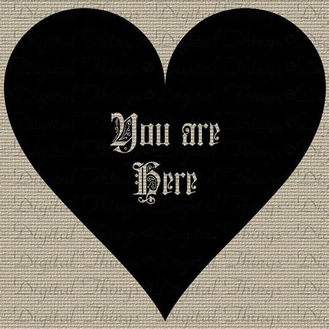 Valentines Day You are Here Heart Gothic Font by DigitalThings | Valentine quotes, Font digital ...