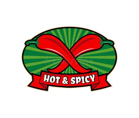 Chili Hot and Spicy Food Vector Logo Design Inspiration Stock Illustration - Illustration of ...