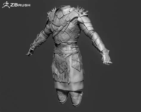 Zbrush, 3d model, Armor