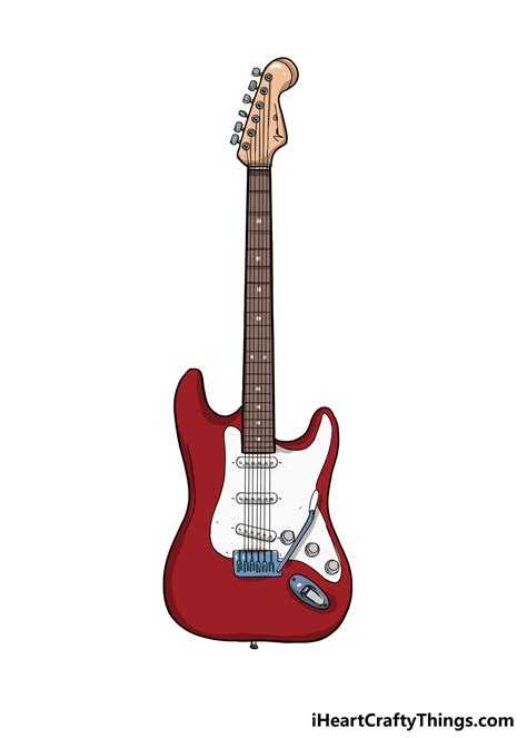 How To Draw An Electric Guitar – A Step By Step Guide - I Heart Crafty Things