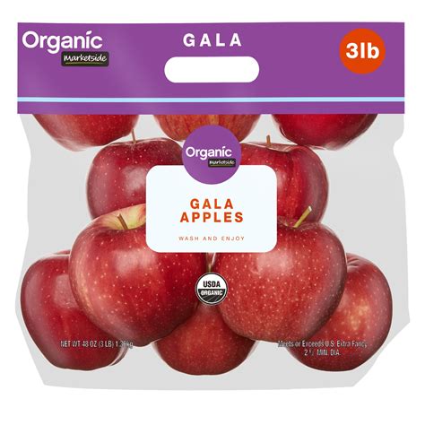 Organic Gala Apples, 3 lb Bag - Walmart.com