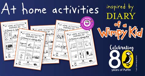 Oodles of ideas: At home activities inspired by Diary of a Wimpy Kid by Jeff Kinney | Better Reading