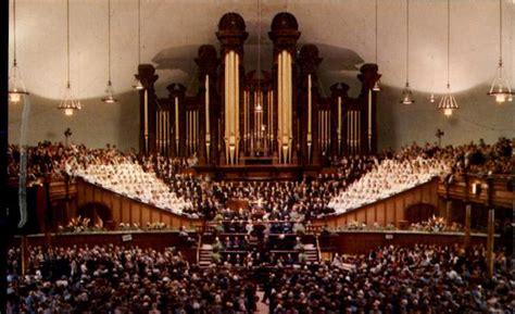 Interior Of Mormon Tabernacle, Temple Square Salt Lake City, UT