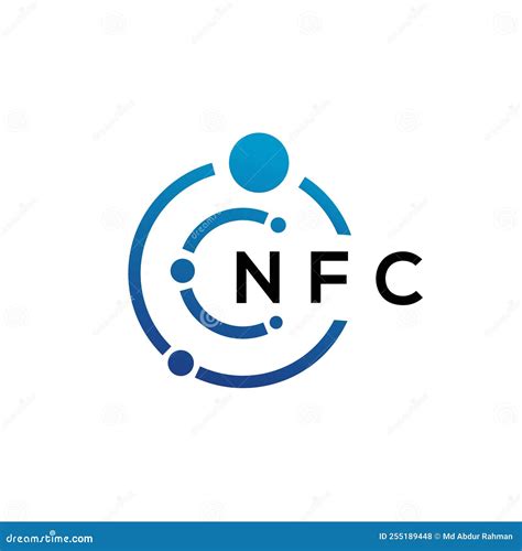 NFC Letter Technology Logo Design on White Background. NFC Creative ...