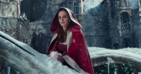 WATCH: Beast and Belle in a Snowball Fight in the “Beauty & the Beast ...