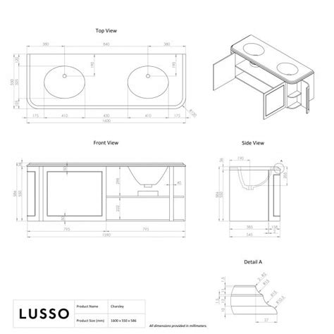 Wall Hung Double Vanity Units Lusso