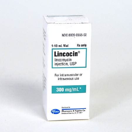 Lincocin Antibiotic Lincomycin HCl 300 mg / mL Injection Vial 10 mL