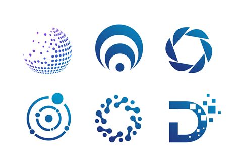 Set of Abstract Circular Business Icons 941274 Vector Art at Vecteezy