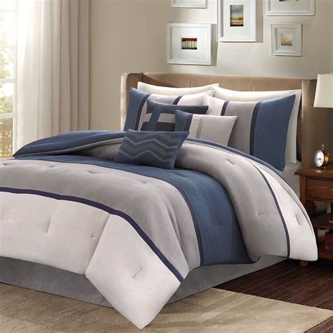 Best Bedding California King Size Comforter Navy Blue - U Life