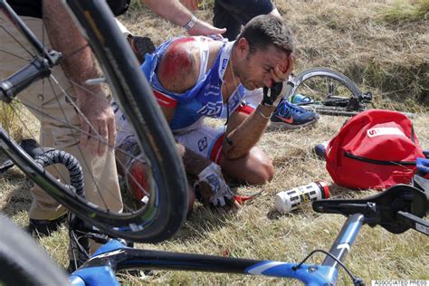 Horrible Tour De France Crash Brings Down 20 Riders, Briefly Stops Race ...