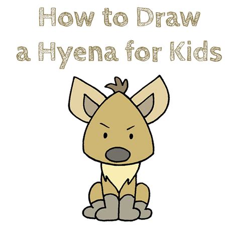 How to Draw a Hyena for Kids - How to Draw Easy