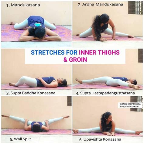 Stretches for Inner Thighs & Groin - Fifth Degree | Inner thigh stretches, Different types of ...